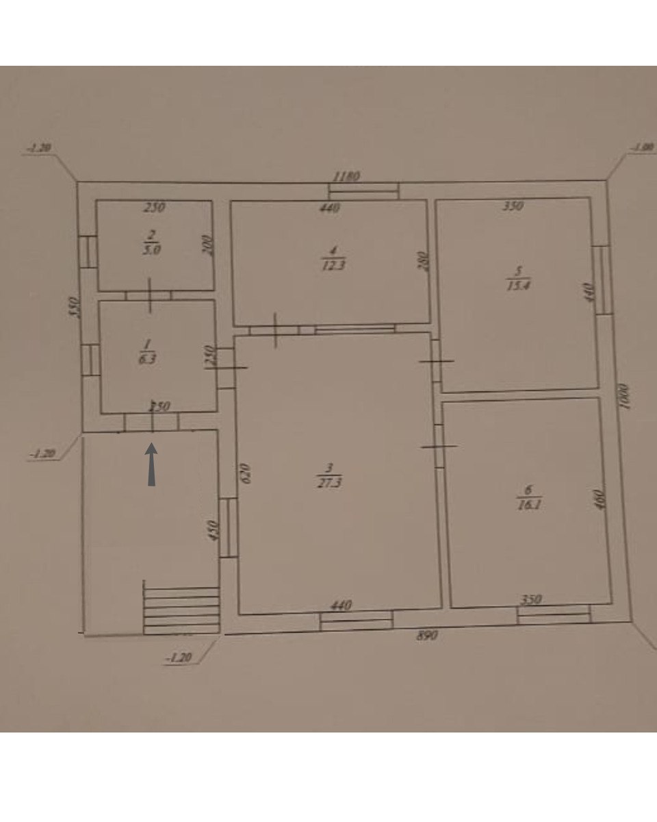 Satılır 3 otaqlı həyət evi/bağ evi 90 m² — Ev, villa, Bakı (12)