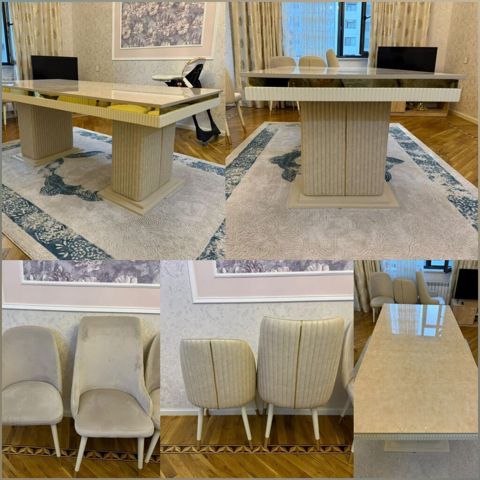 Masa dəsti satılır 770₼.8 oturcağı var. Masa ölçüsü 2m/1.Açılanda — 770 ₼ · Bakı · Masalar və stullar Masa dəsti satılır 770₼.8 oturcağı var. Masa ölçüsü 2m/1.Açılanda — Bakı