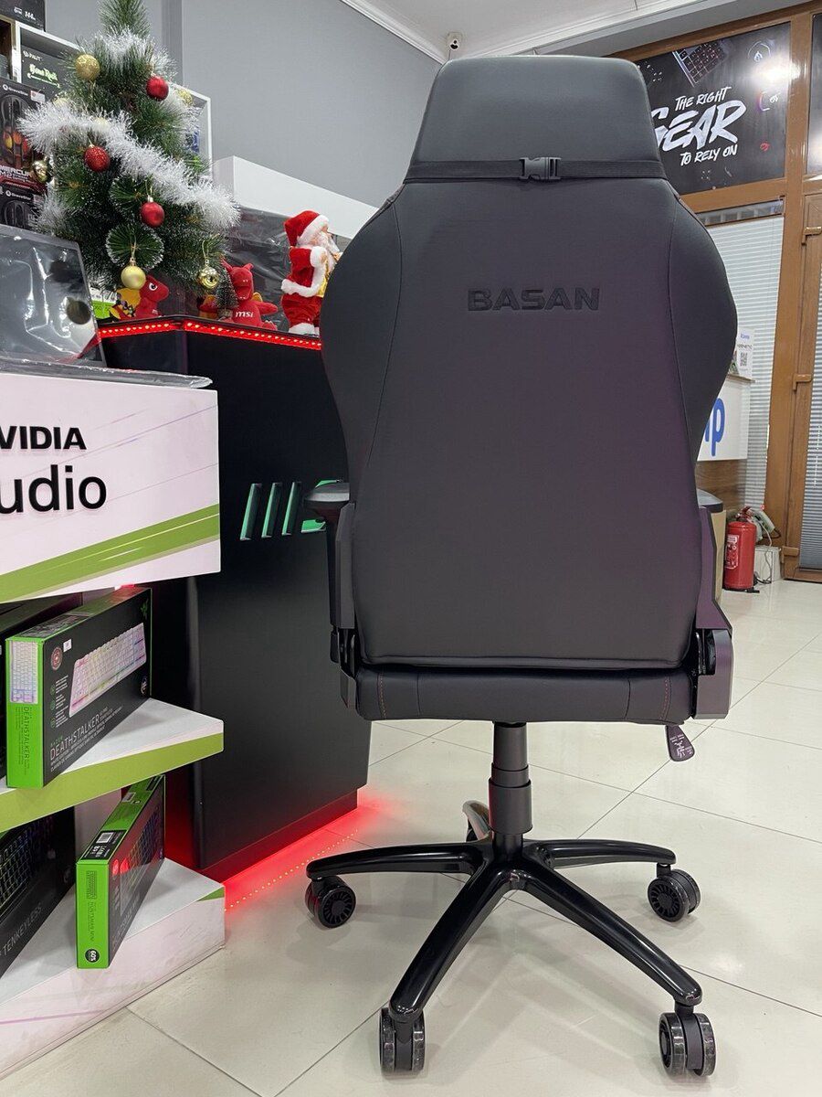 2E Gaming Chair Basan Black/Red Gen II — Mebel, Bakı (11)