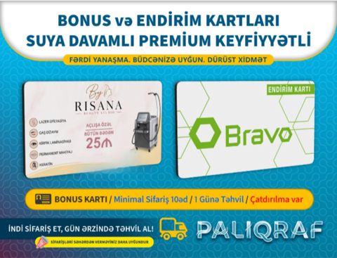 Bonus və Endirim Plastik Kartlar — Bakı