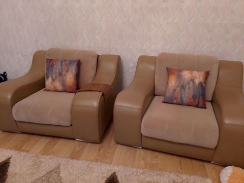İşlənmiş, Divan, 2 kreslo, Bazasız, Açılan — 1 500 ₼ · Bakı · Yumşaq mobilya dəstləri İşlənmiş, Divan, 2 kreslo, Bazasız, Açılan — Bakı