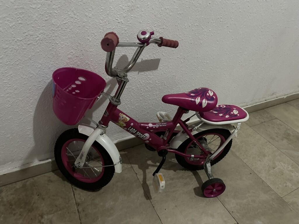 Uşaq velosipedi – Lada Sport, tək sürüş üçün köməkçi təkərlərlə — Uşaq velosipedləri, Bakı (2)