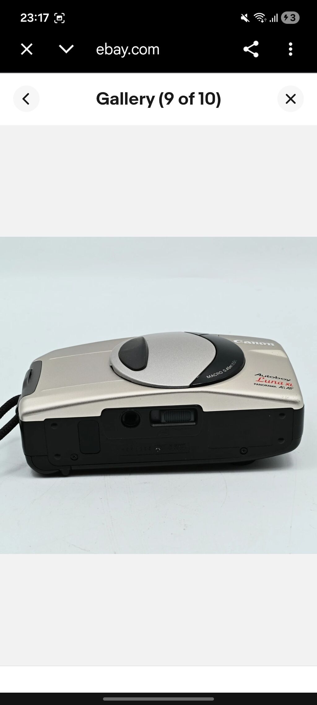 Canon Autoboy Luna XL (Panorama AiAF) 35mm plyonka fotoaparatı — Fotoaparat, Bakı (8)