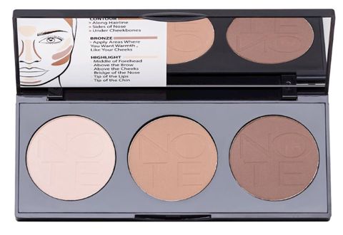 Üz konturinq üçün kirşan palet Note Cosmetics 02 Perfecting contouring powder palette — Bakı