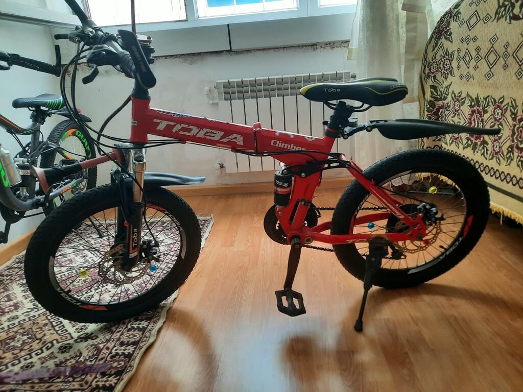 Satılır Toba Climber qatlanan dağ velosipedi - Rəng: qırmızı — Dağ velosipedləri, Bakı
