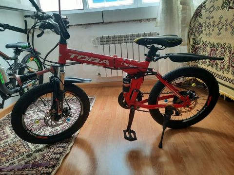 Satılır Toba Climber qatlanan dağ velosipedi - Rəng: qırmızı — Bakı