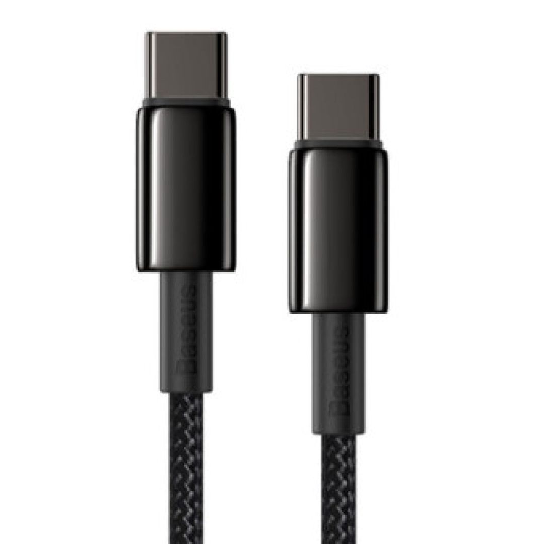 Kabel USB Baseus Tungsten Gold Fast Charging Data Cable Type-C to Type-C CATWJ-01 — Telefonlar və qadjetlər, Bakı