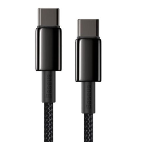 Kabel USB Baseus Tungsten Gold Fast Charging Data Cable Type-C to Type-C CATWJ-01 — Bakı