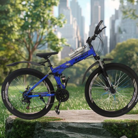 Velosiped VeloStrim 29", qara/göy — Bakı
