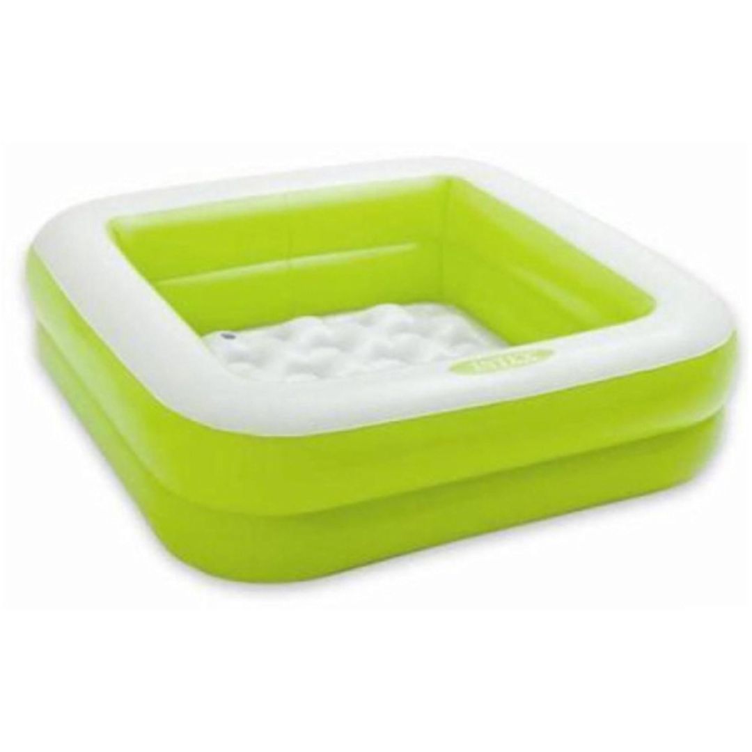 Uşaqlar üçün şişmə hovuz Intex Play Box Pool, kvadrat, 57 l, 86x86x25 sm, yaşıl — Hovuzlar, Bakı (2)