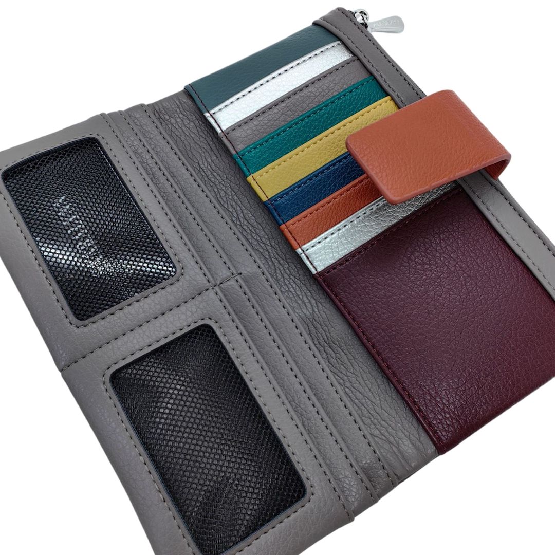 Qadınlar üçün süni dəri pul kisəsi Saralyn 7337 Grey — Mallar, Bakı (3)