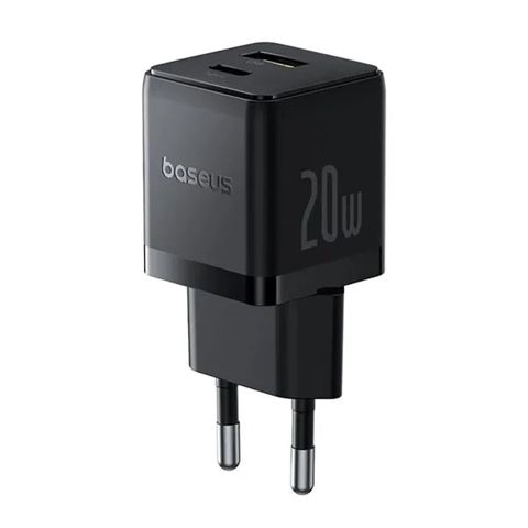 Baseus Palm C+U 20W Usb-c və Usb-a Sürətli Şarj Adapteri (EU) — Bakı