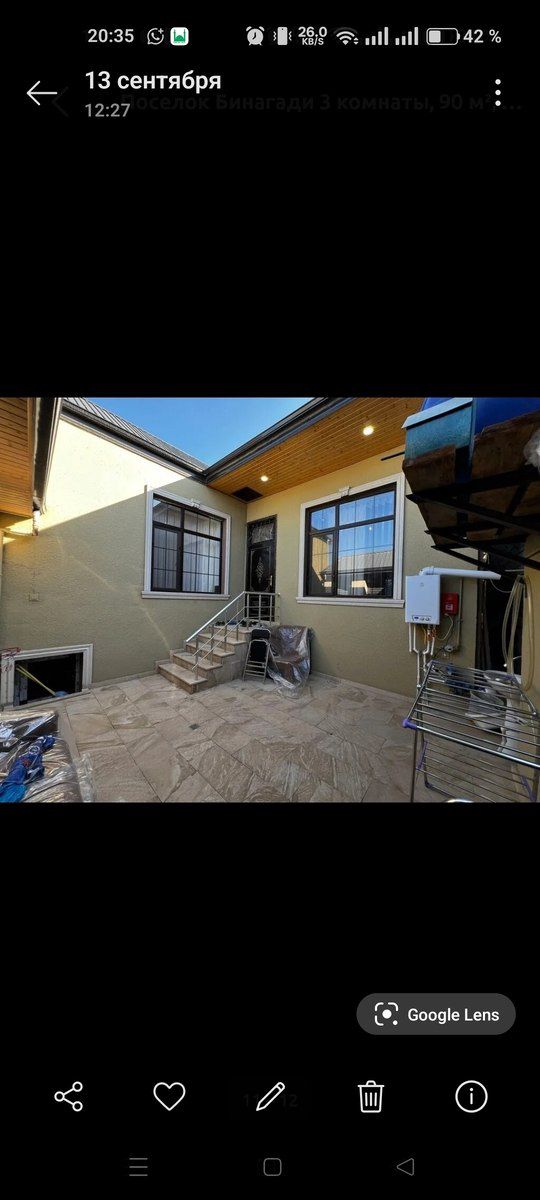 Satılır 3 otaqlı həyət evi/bağ evi 75 m² — Ev, villa, Bakı (2)