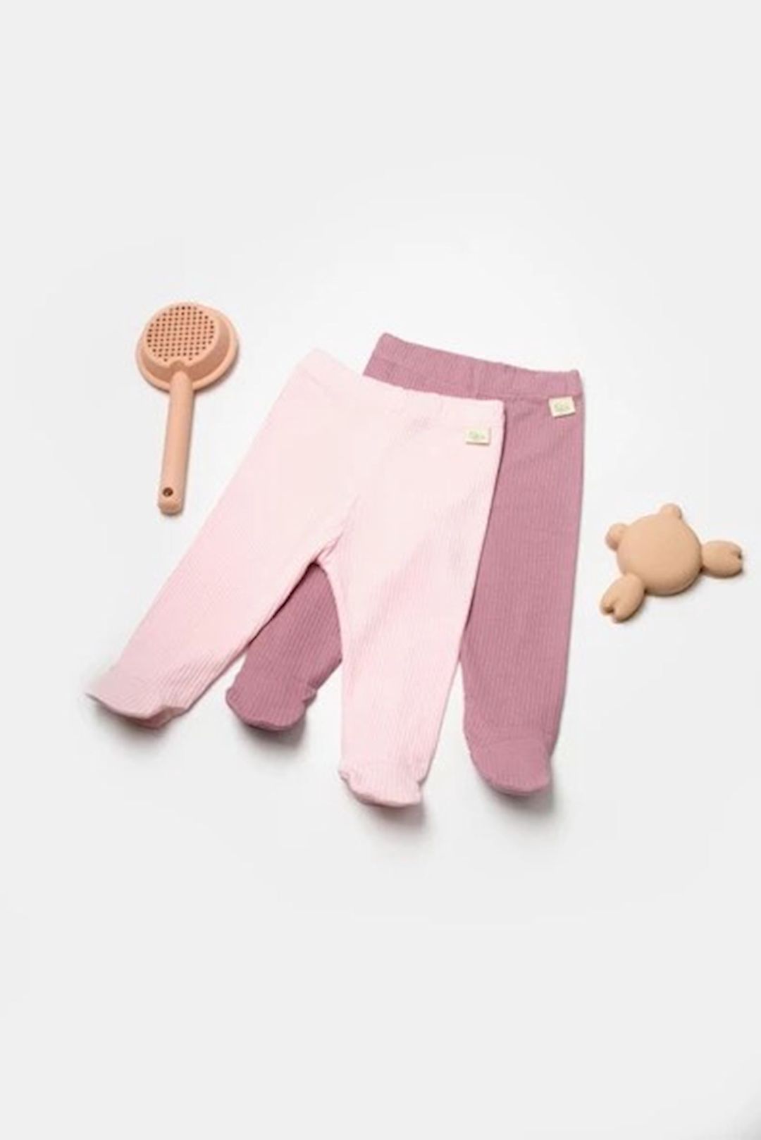 Qızlar üçün 2 ədədli tam kombinezon BabyCosy CSYB9027, rəngbərəng, bambuk lifi/pambıq, ölçü 6-9 ay — Mallar, Bakı