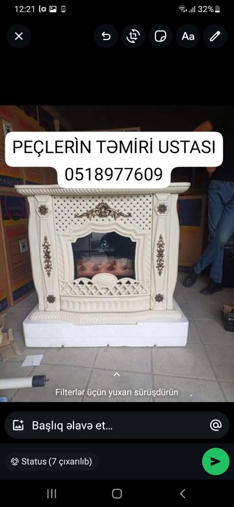 Təmir, Yağ radiatorları, Diaqnostika, Evə gəlməklə — 25 ₼ · Gəncə · Xidmətlər Təmir, Yağ radiatorları, Diaqnostika, Evə gəlməklə — Gəncə