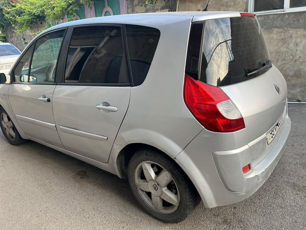 Renault Scenic (gümüş rəng), kompakt monovolumen. Xüsusiyyətlər 99-VR-228 — Avtomobillər, Bakı (5)