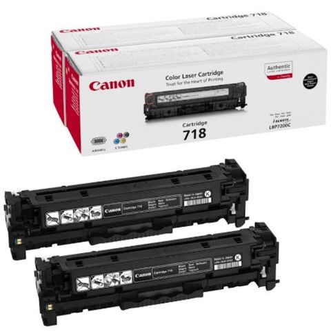 Toner-kartriclər dəsti Canon 718 2 əd. Black 2662B005 — Bakı