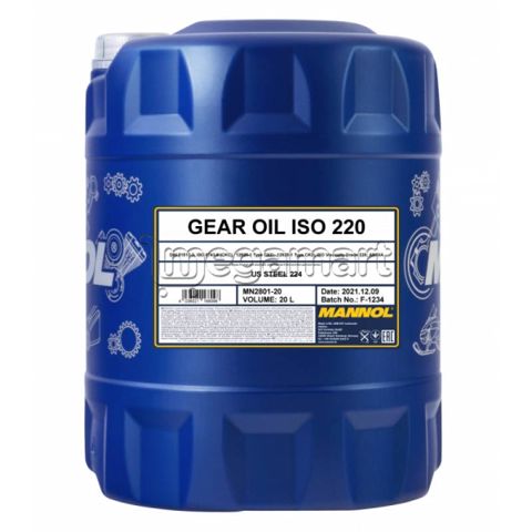 Mühərrik yağı Mannol 2801 Gear Oil ISO 220 20L Plastic — Bakı