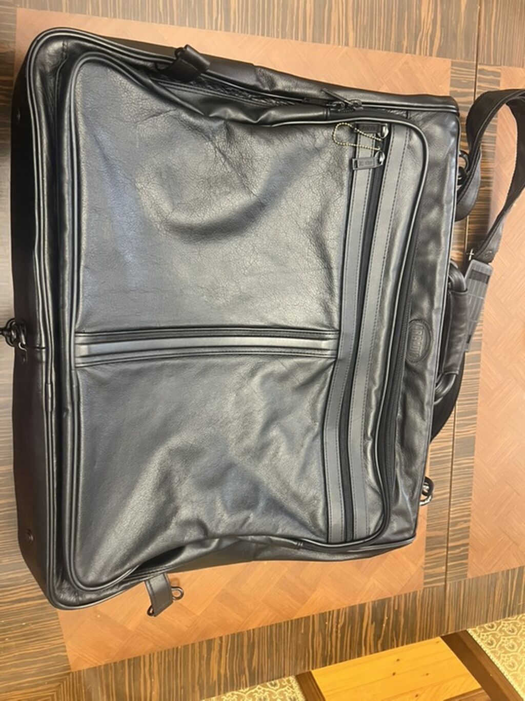 Təmiz Dəri geyim üçün asma-səyahət çantası (garment bag) - Material — Çantalar, çamadanlar, cüzdanlar, Bakı (2)