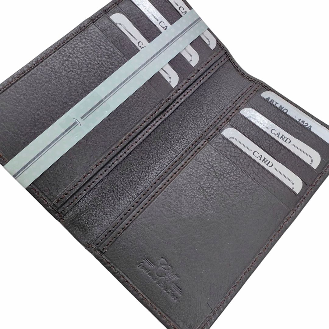 Dəri pulqabı kişi üçün Cliff 152A Plain Brown — Mallar, Bakı (2)