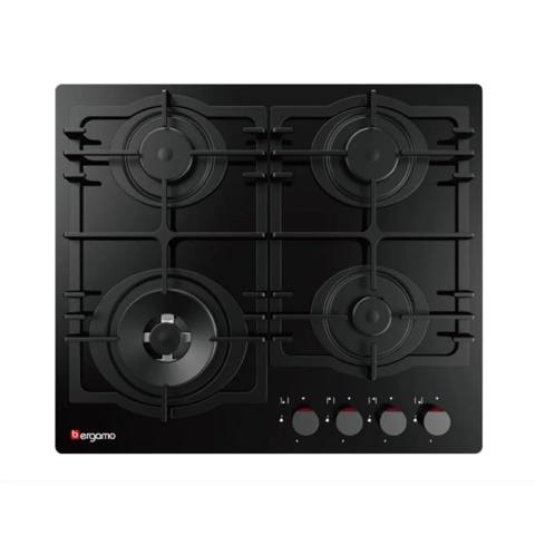 Bergamo BG-GH6844CGBD qaz peçi Müasir, minimal dizaynlı qara panel və — ქურები