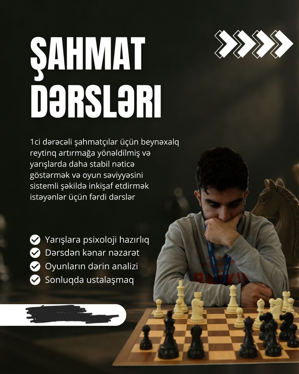 Şahmatda həqiqətən inkişaf etmək və peşəkar səviyyəyə yüksəlmək — Digərləri, Bakı