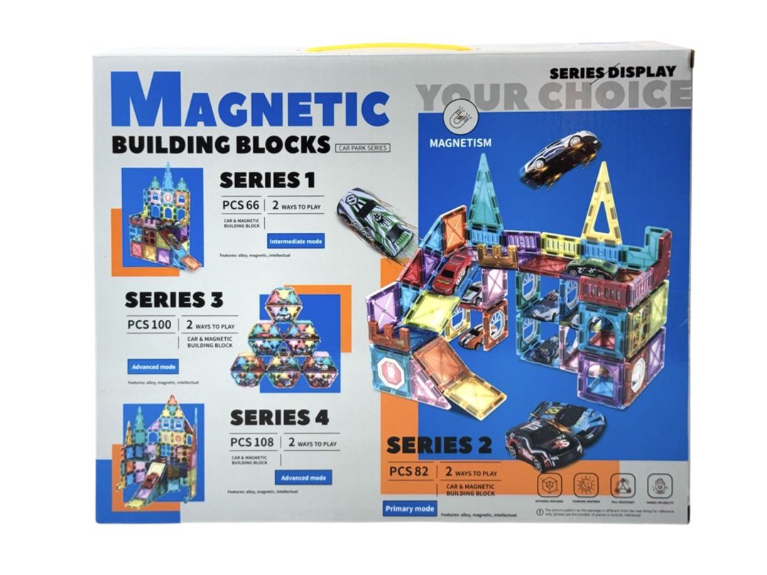 Maqnit konstruktor Jiazhi Toys Magnetic Building Blocks, 82 əşya, 3+ yaş — Mallar, Bakı (2)