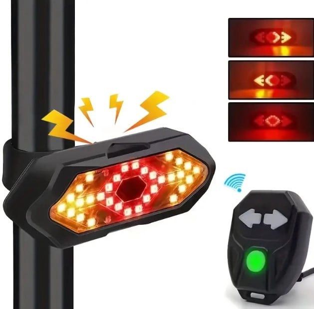 Velosiped arxa siqnal fənəri, USB doldurulma, litium-polimer batareya, oturacaq dirəyi üçün - bikesport_75 — Mallar, Bakı (2)