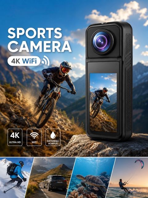 4K Wi-Fi İdman Kamerası — Bakı
