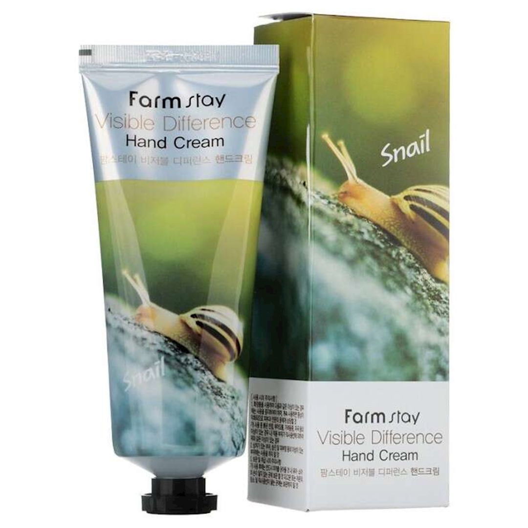 Əl kremi FarmStay Visible Difference Hand Cream Snail ilbiz musini ilə 100 ml — Mallar, Bakı