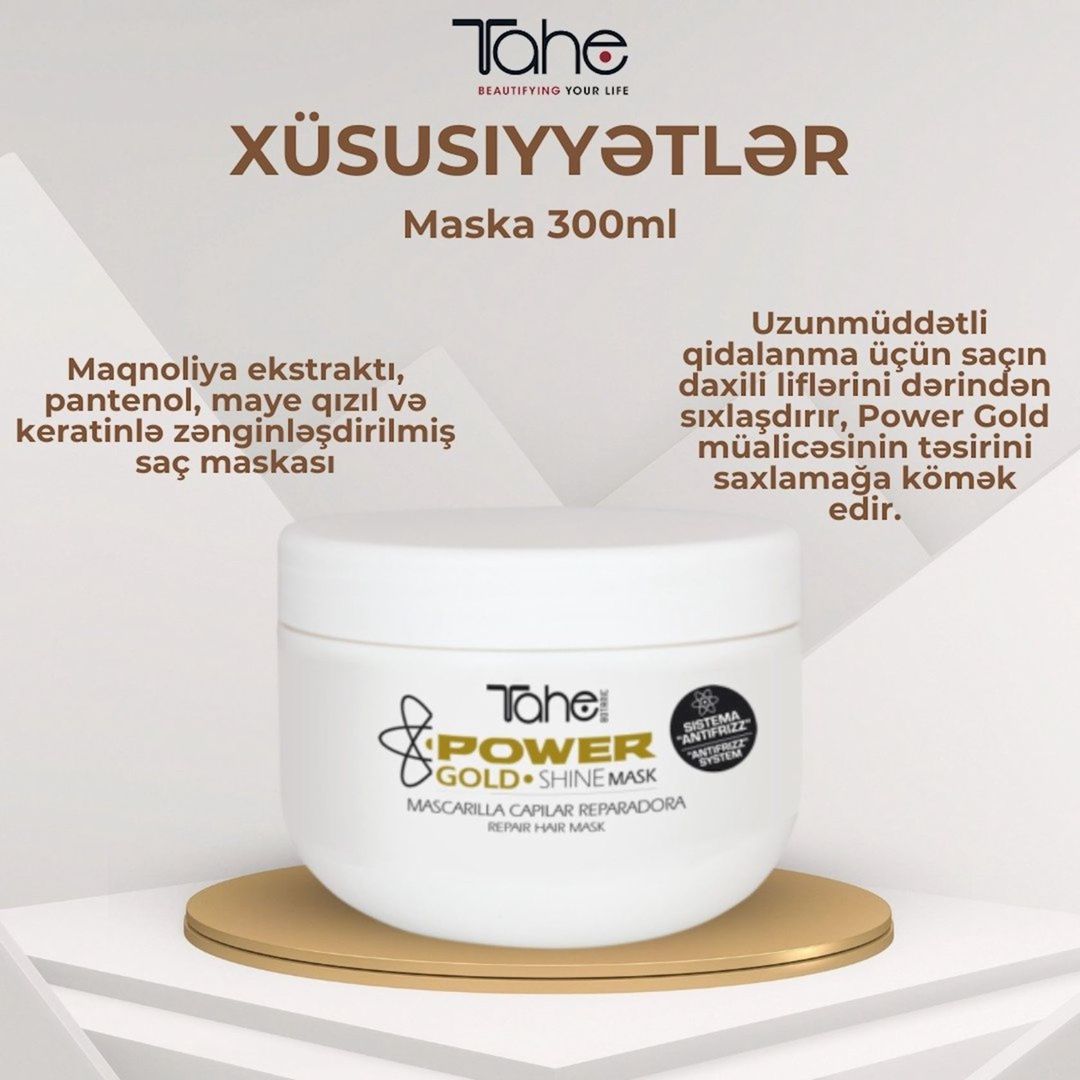 Ev dəsti Tahe Anti-Frizz Power Gold — Mallar, Bakı (3)