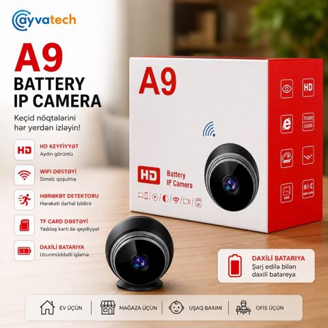 A9 Mini Wi-Fi Kamera — Bakı