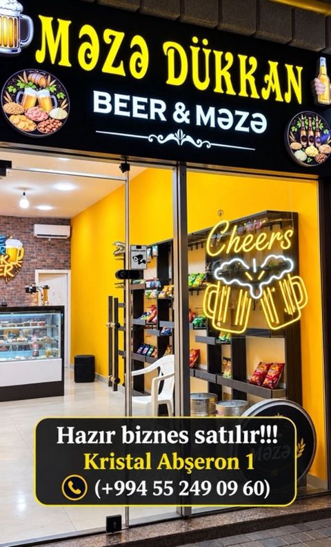 Hazır fəaliyyət göstərən “Məzə Dükkan – Beer & Məzə” konseptli — Masazır