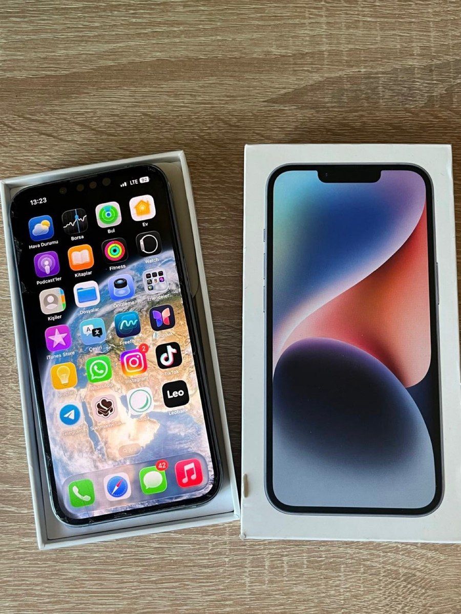 Apple iPhone 14 Blue 128GB/6GB — Smartfonlar, Bakı (5)