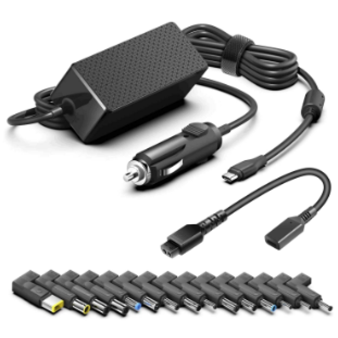 Universal Noutbuk Avtomobil və Ev üçün Şarj Cihazı Adapteri -120W — Keçidçilər və sabit disk qutular, Bakı (2)