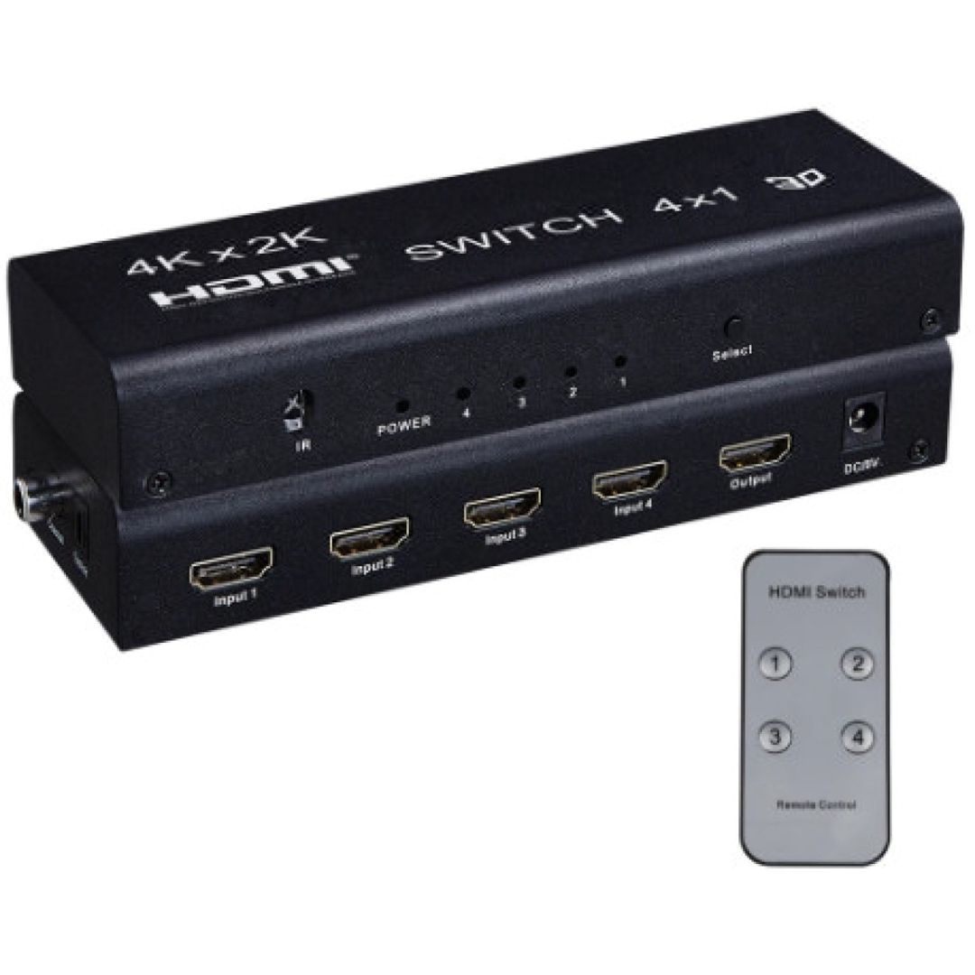 HDMI kommutator 3D 4k x 2k 1080Р 5 x 1 port — Kabelləri, adapterlər və keçidçilər, Bakı