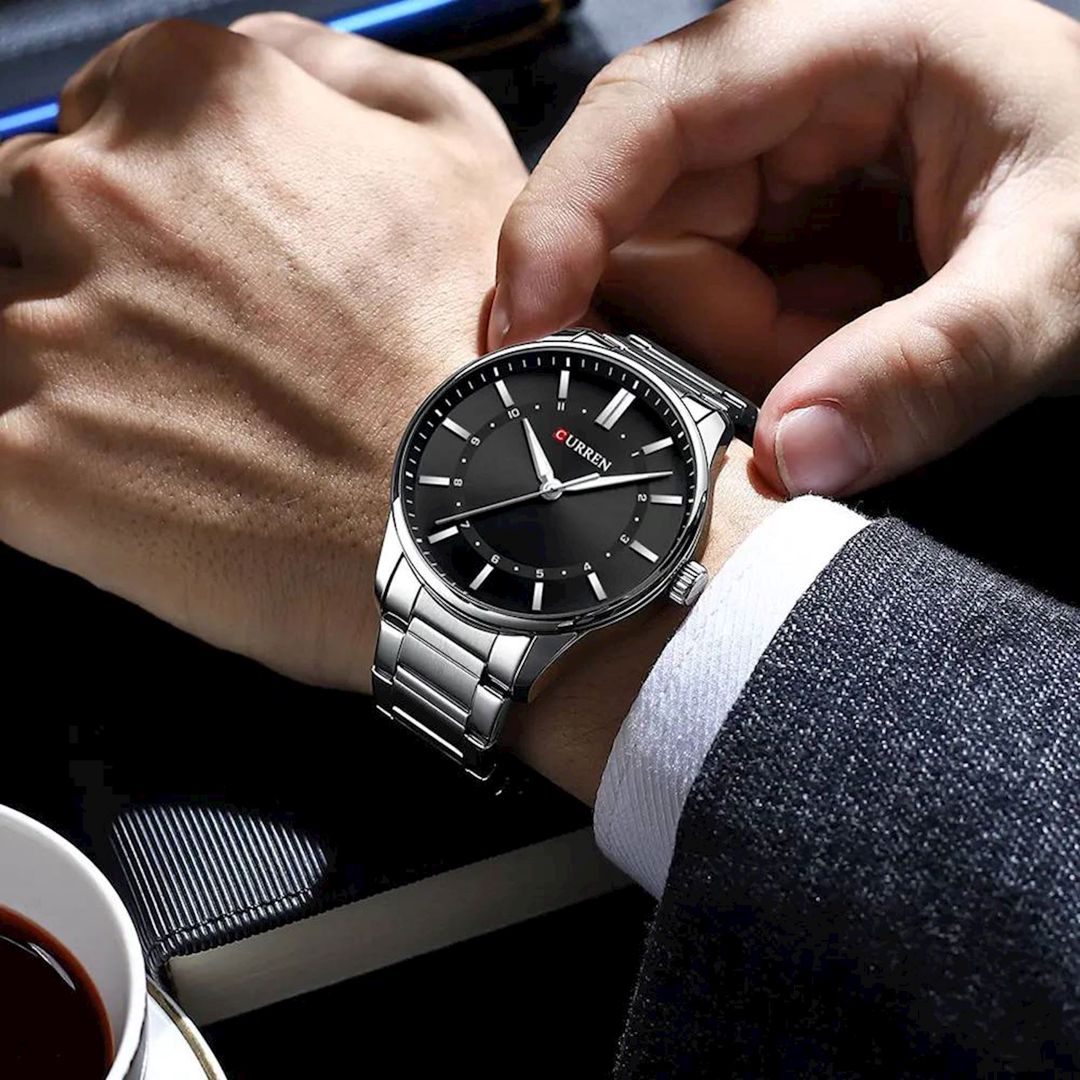 Qol saatı Curren C8430 Silver/Black — Mallar, Bakı (3)