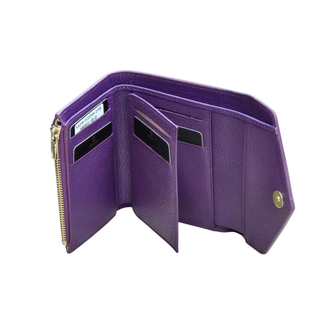 Dəri pul kisəsi qadın üçün Grande_2785_Purple — Mallar, Bakı (2)
