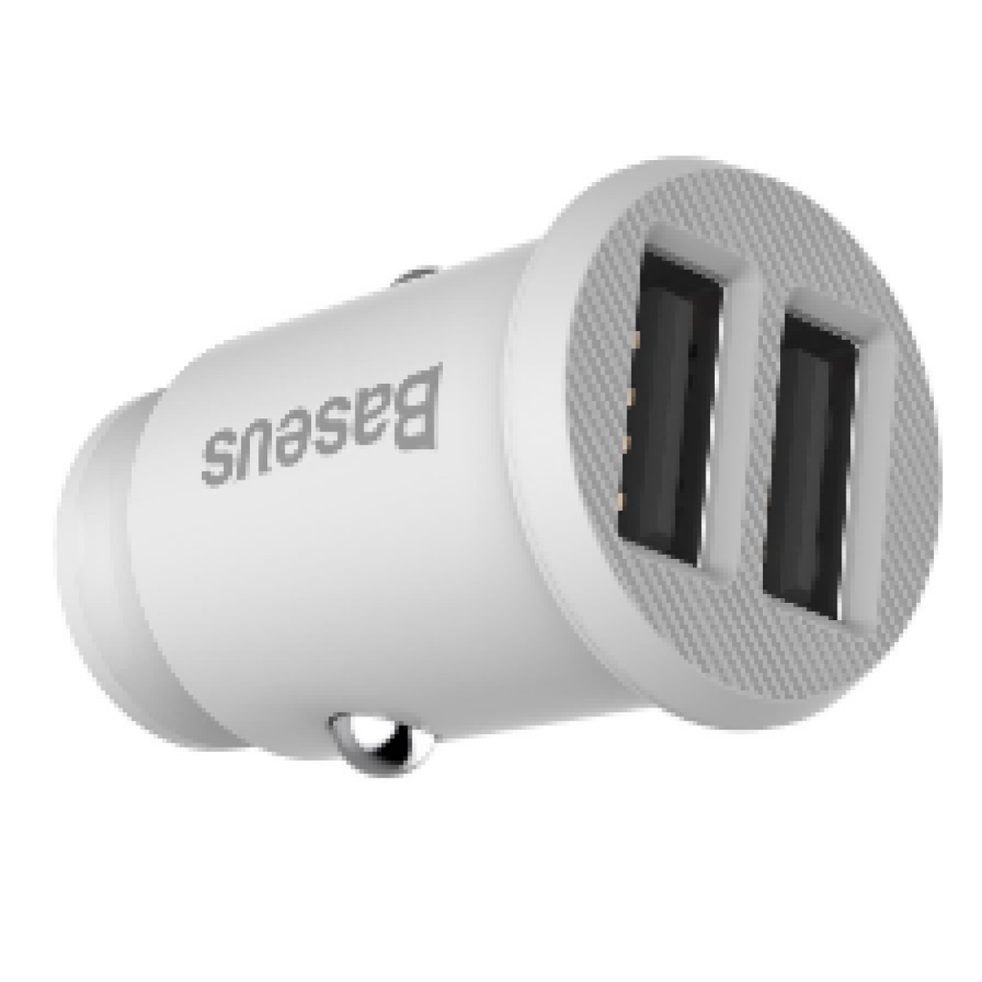 Avtomobil üçün enerji yığma cihazı Baseus Grain Car Charger 5V 3.1A White (CCALL-ML02) — Telefonlar və qadjetlər, Bakı (2)
