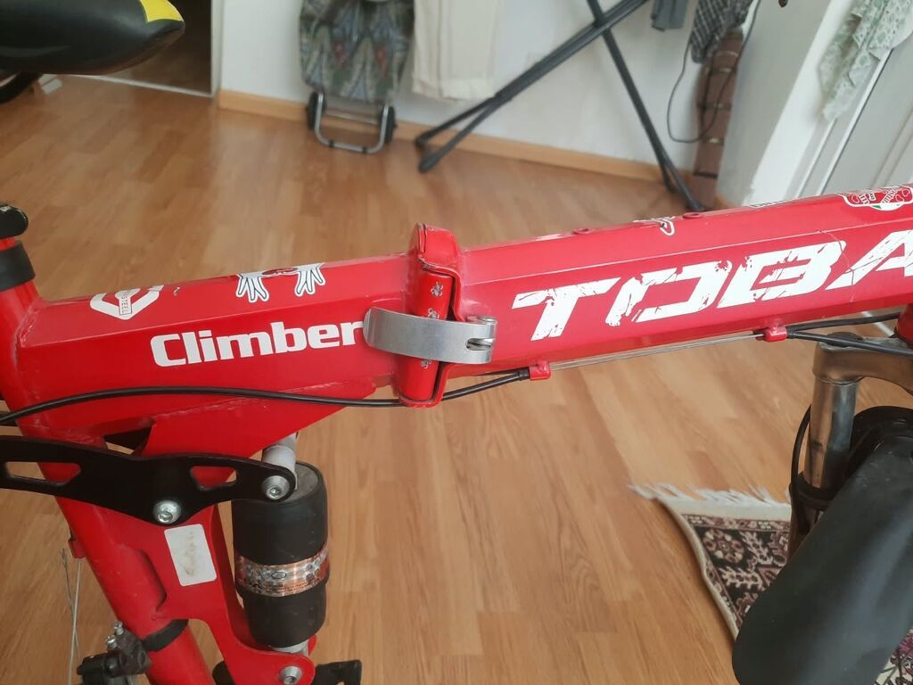 Satılır Toba Climber qatlanan dağ velosipedi - Rəng: qırmızı — Dağ velosipedləri, Bakı (6)