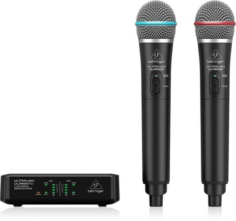 Behringer ULM302MIC Simsiz İki Mikrofon Sistemi – Dual UHF — Микрофондар