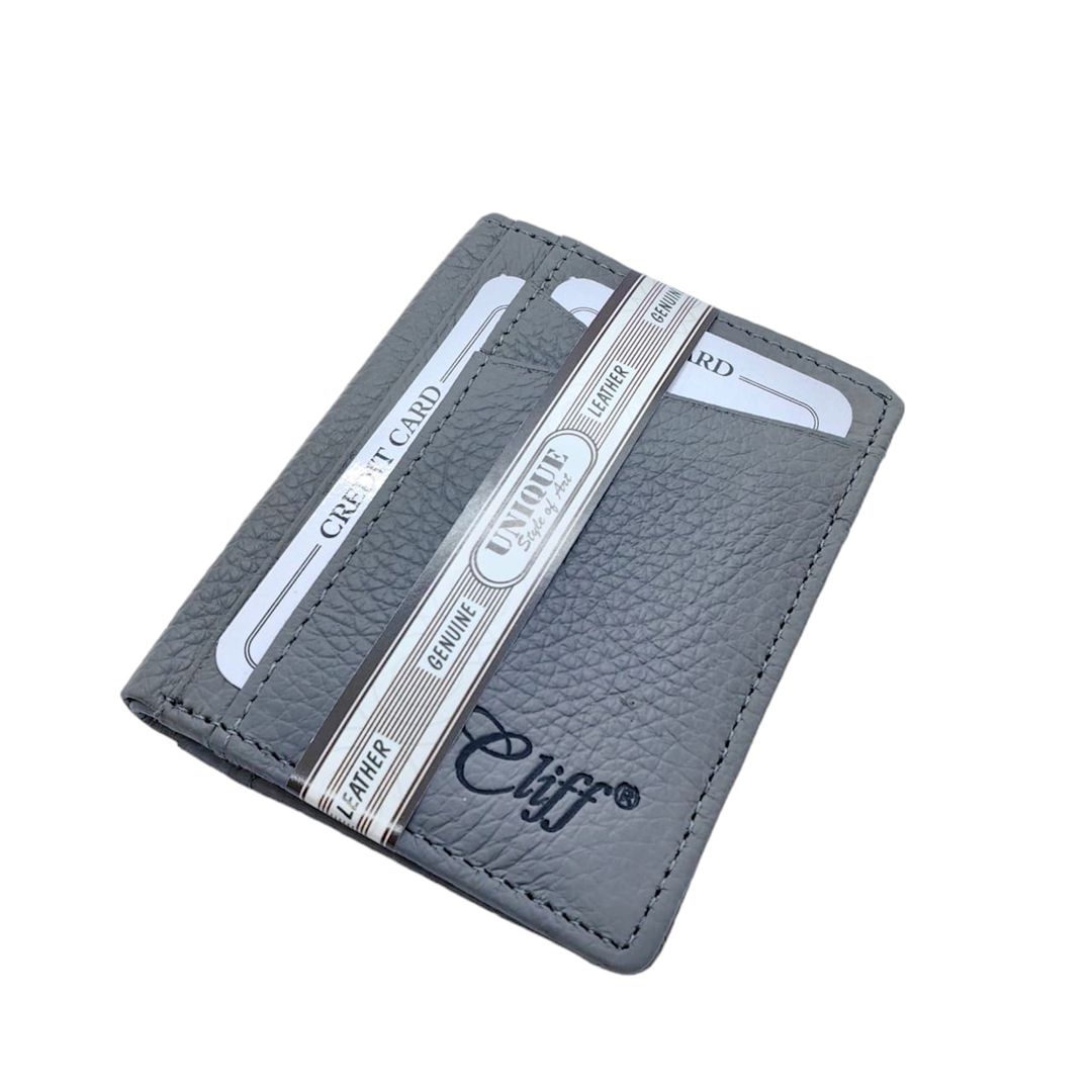 Dəri pulqabı kişi üçün Cliff 162A Grey — Mallar, Bakı (3)