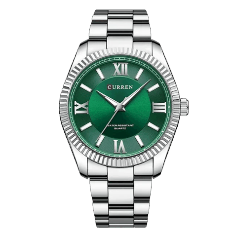 Qol saatı Curren C8453 Silver/Green — Bakı