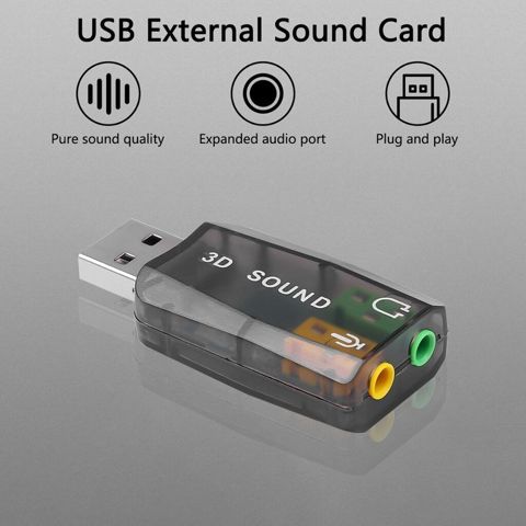 USB Xarici Səs Kartı – 3D Sound - USB qoşulma: Plug & Play — 9 ₼ · Bakı · Studiya və konsert üçün USB Xarici Səs Kartı – 3D Sound - USB qoşulma: Plug & Play — Bakı