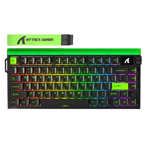 Keyboard Attack Shark R85 HE Neon Green Gaming Keyboard — 179 ₼ · Bakı · Klaviaturalar və siçanlar Keyboard Attack Shark R85 HE Neon Green Gaming Keyboard — Bakı