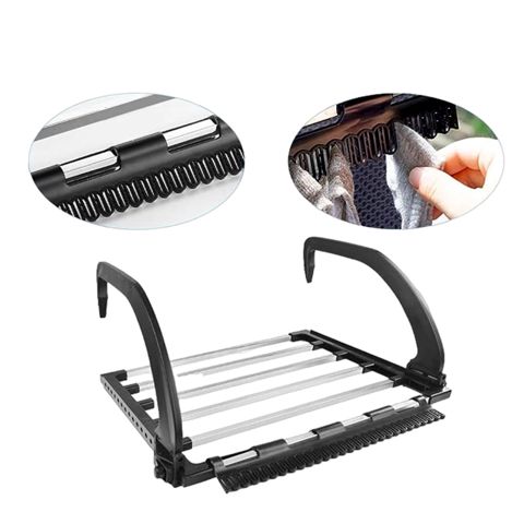 Paltar üçün quruducu A-3250, asma, 40x32 sm, plastik/polad, düzbucaq, qara/gümüşü — Bakı