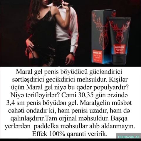 Penis böyüdücü maral gel — Bakı