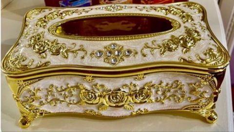 Zərif klassik üslubda dekorativ salfet qutusu. - Material: möhkəm — Bakı