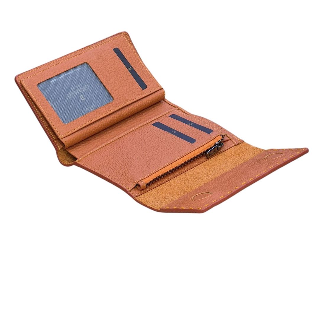 Dəri pul kisəsi qadın üçün Grande_2784_Orange — Mallar, Bakı (3)