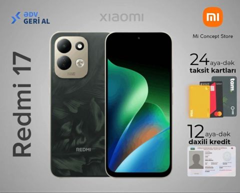 Xiaomi Redmi 17 Oak Green 128GB/4GB — Bakı